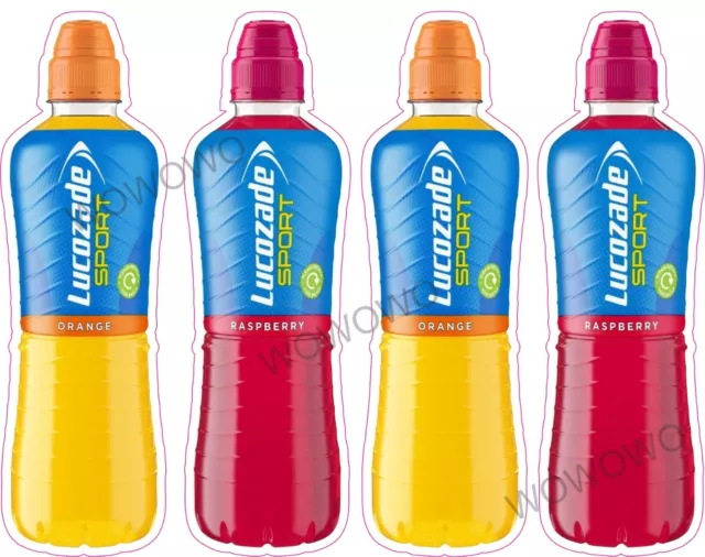 Ice cream van bottle Lucozade Sport variety drink sticker catering trailer decal