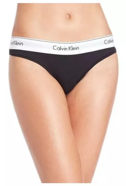 CK Calvin Klein Women's Thongs & G-Strings Panties Underwears Black RRP  $29.95