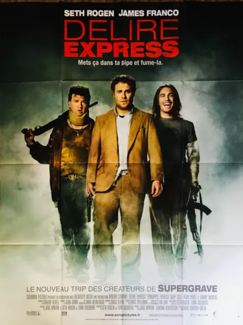 Affiche Cinéma DELIRE EXPRESS 120x160cm Seth Rogen / James Franco PINEAPPLE
