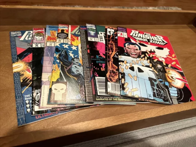 Marvel Comics The Punisher Armory 2099 War Zone Mixed Lot Of 8 (Lot 462)