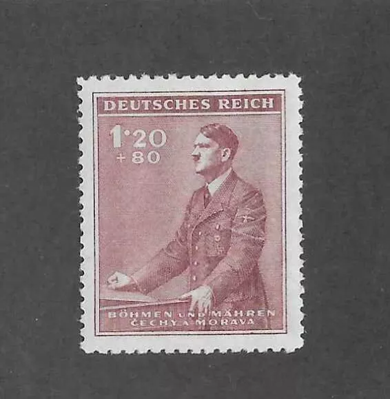 MNH Stamp Sc B11 / 1942 Third Reich era / Adolf Hitler Birthday / WWII Germany