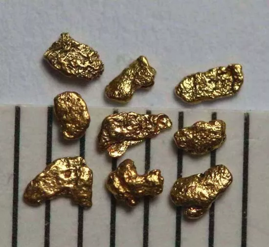 9 GOLDNUGGETS- GOLD NUGGETS aus ALASKA!