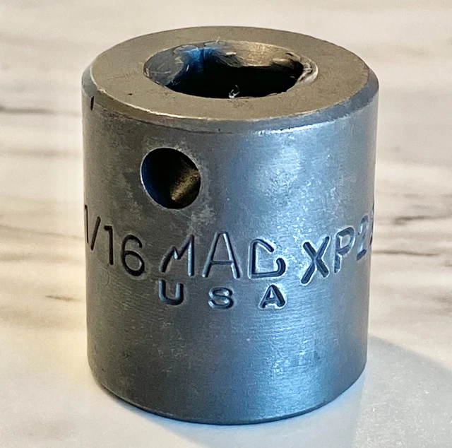 Mac Tools 3/8" Drive6-Point 11/16" Shallow Impact Socket XP226R USA MADE