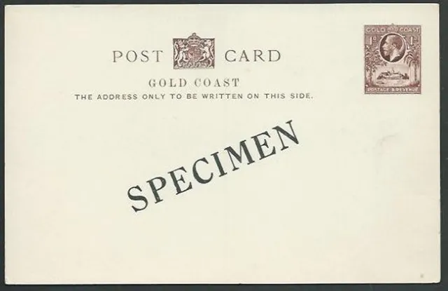 GOLD COAST GV 1d envelope postcard SPECIMEN................................60769