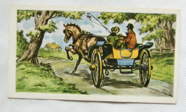 1961 Cooper's Tea card Transport through the ages No. 24 pony trap