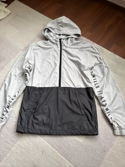 Genuine Reebok Les Mills Jacket - Black/Grey Size 2XS - New with tags
