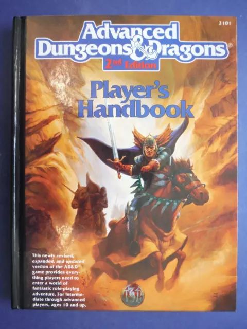 Advanced Dungeons & Dragons Players Manuale 2a edizione 1994 Hardback