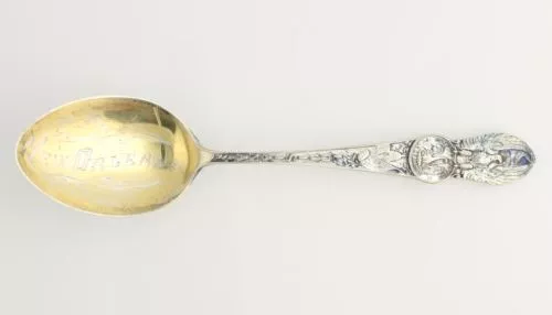 New Orleans Louisiana Souvenir Spoon - Sterling Silver Vintage Collectors Eagle