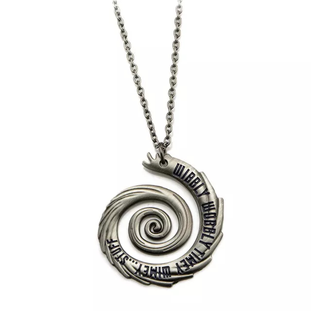 Doctor Who Wibbly Wobbly Timey Wimey BBC Licensed Pendant Necklace