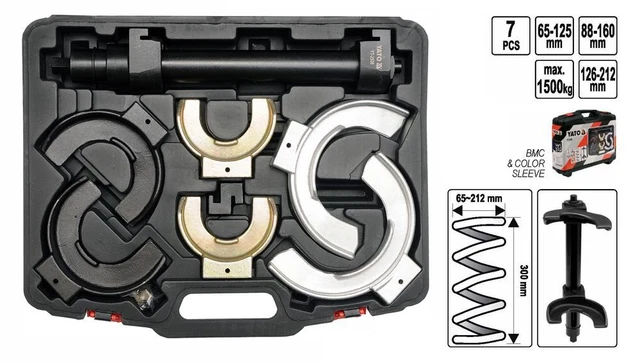 Pro Auto Spring Compressor PRO MC PHERSON Spring Compressor Coil Spanner Set 8 Pcs £124.96 ...