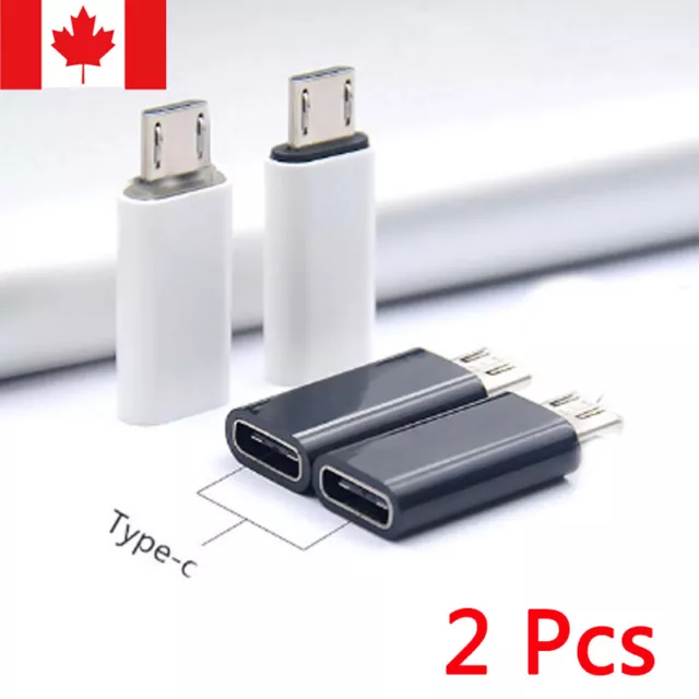 Adaptateur Usb 3.1 Type C Femelle Vers Micro Usb Mâle Connecteur F