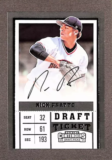 2017 Panini Contenders Draft Picks RPS Ticket #42 Nick Pratto Auto