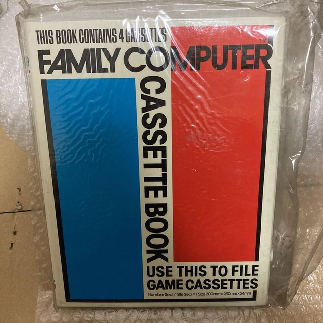livre de cassettes inutilisé nintendo famicom