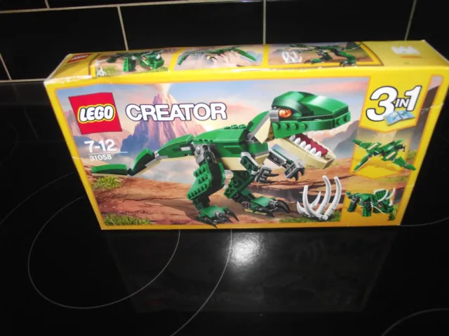 LEGO 31058 Creator Mighty Dinosaurs Toy, 3 in 1 Model, T-Rex Tricerato –  Toy-Box@hants
