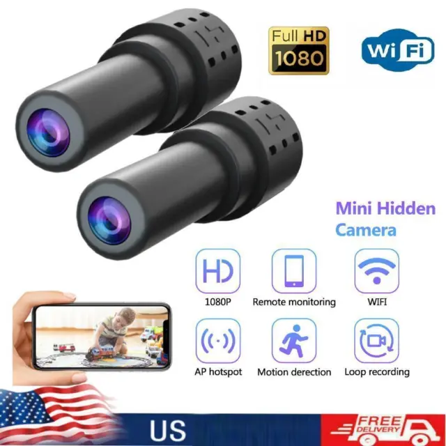 Mini Spy Camera WiFi 1080P HD Hidden IP Night Vision Camcorder Home Security Cam