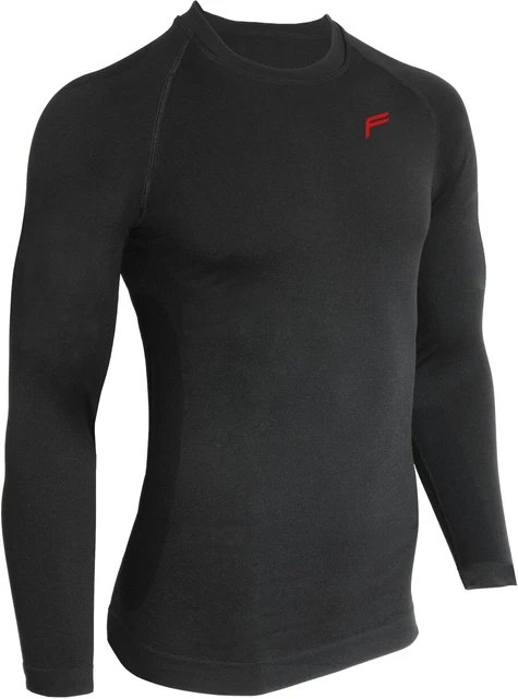 Langarmshirt wärmeregelnd atmungsaktiv Winter Herren schwarz F-Lite ML240 Heat