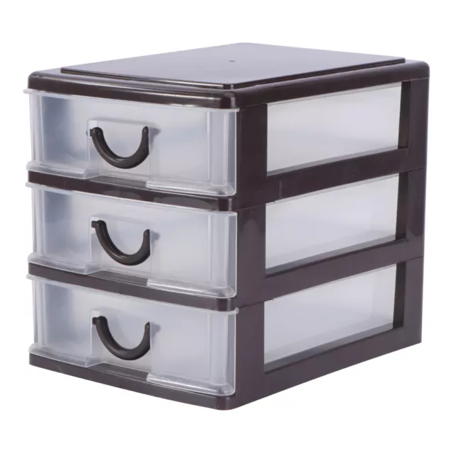 3 Drawer Plastic Storage Case Makeup Organizer Drawers Drawers Organizer Storage