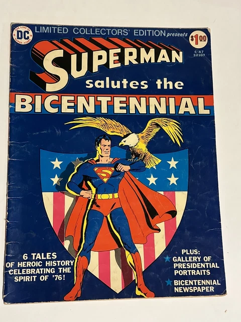 DC Limited Collectors Ed. Superman Salutes The Bicentennial C-47 Oversized 1976