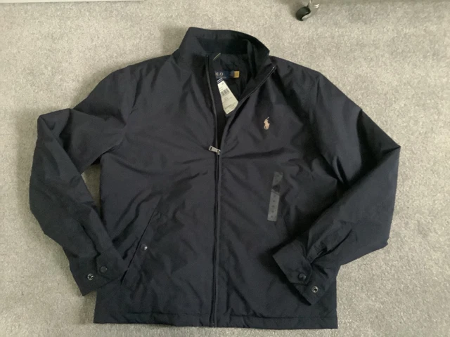 BNWT Polo Ralph Lauren Blue Surrey WB Poly Fill Harrington Jacket Bomber M £259