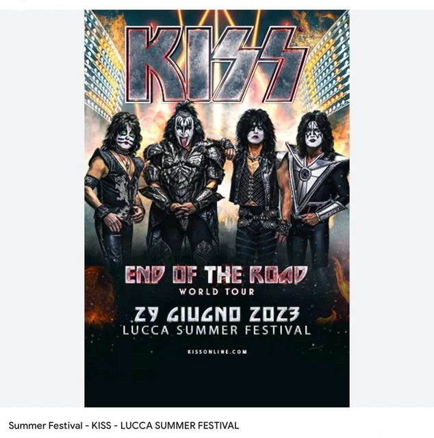 Biglietto Concerto KISS Lucca Summer Festival VIP PASS
