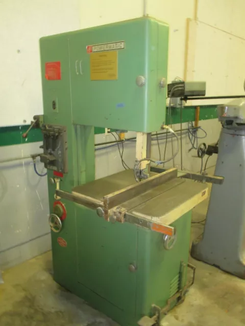 Used Powermatic 20" Vertical Bandsaw with Contouring Attachment & Blade Welder