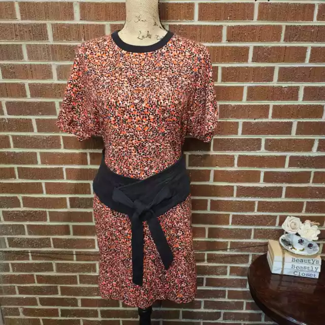 Rebecca Minkoff Mini Pop Belted Floral Marta Shirt Dress Designer Casual XS NWT