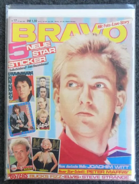 Bravo Nr. 17 (22. Apr 1982) Mit Sticker + Poster - Bauer Verlag - Z. 1-2/2