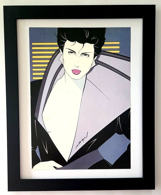 Patrick Nagel + Beautiful + Signed Print + Framed Patrick Nagel + Beautiful + Signed Print + Framed