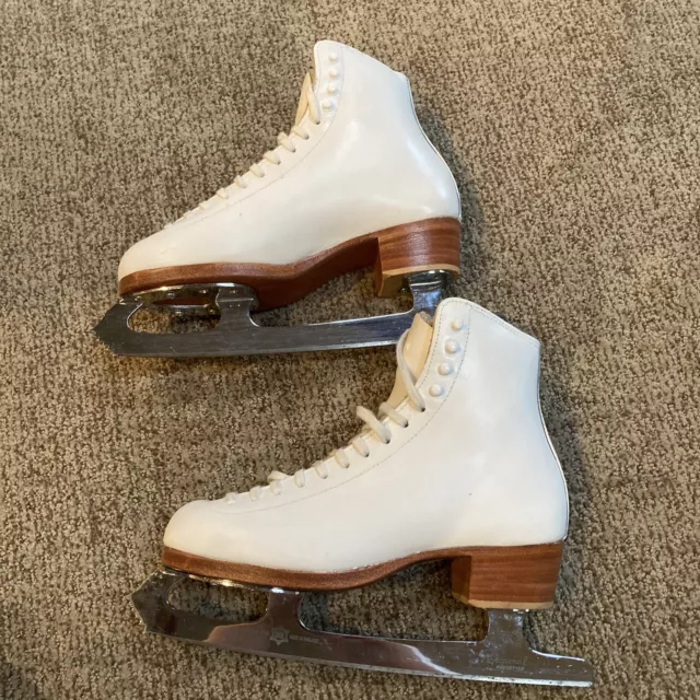 Riedell Red Wing 3A Figure Skate Womens 6 Sheffield Steel Professional Freestyle