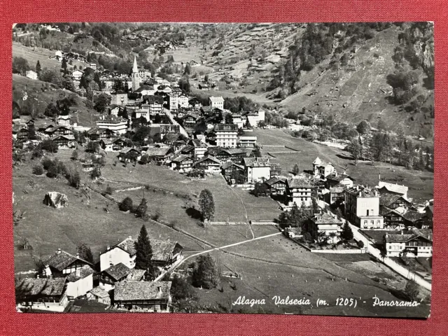 Cartolina - Alagna Valsesia - Panorama - 1958