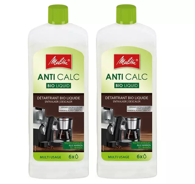 2x Melitta AntiCalc BIO Détartrant liquide 250ml pour machines à café