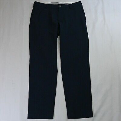 J. Hilburn Golf 33 x 29 Navy Blue Wicking Tech Slim Dress Pants