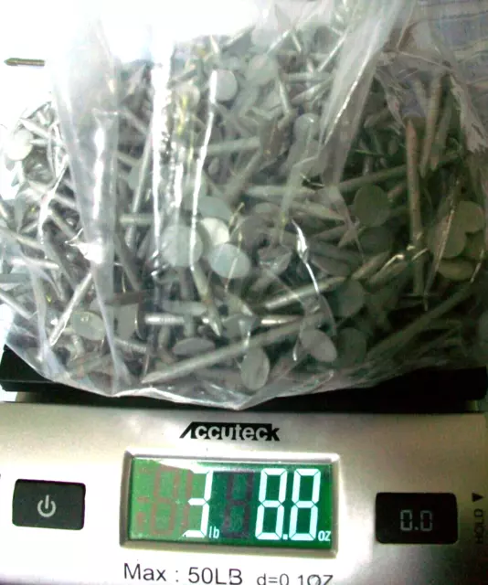 3 1/2 lbs. Grip-Rite 1-3/4 In. Galvanized Roofing Nails.  Free Shipping!