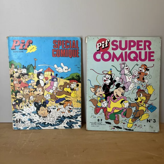 Lot De 2 BD Albums PIF Spécial Comique De 1978 PIF Super Comique Déc 1981 Nº3