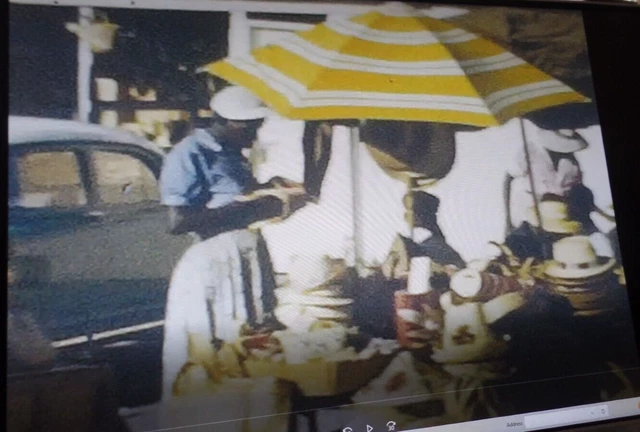 Carrete raro de película casera de 8 mm dicks sucios y escenas callejeras de Nassau Bahamas P28