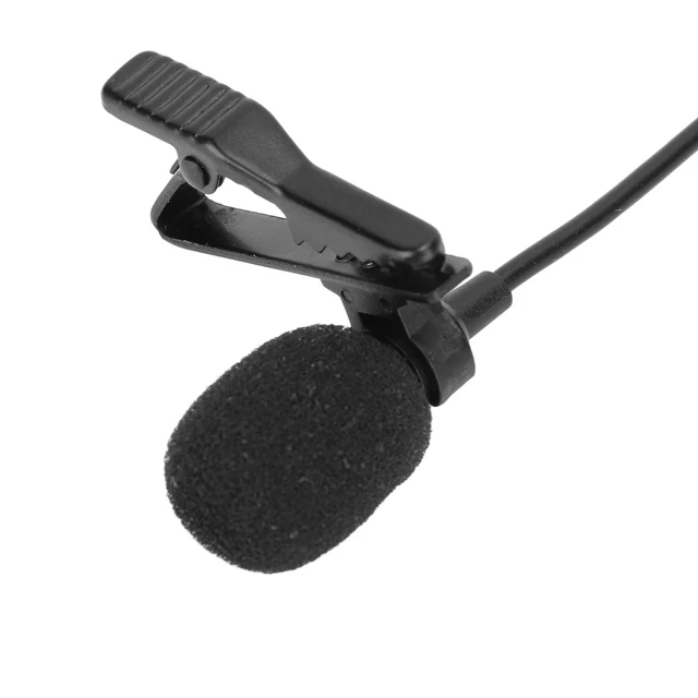 LAVALIER MIC NOISE Reduction Omnidirectional Clip On Mic For Interview