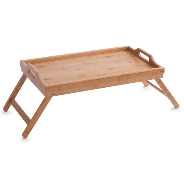 Vassoio Legno di Bambù Vassoio IN Legno Tavolo da Letto Vassoio