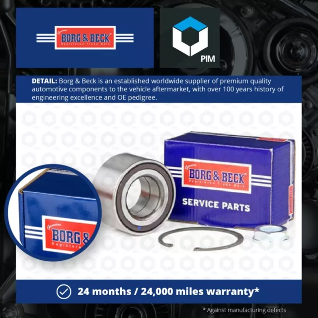 Wheel Bearing Kit Front BWK1154 Borg & Beck 335093 9403350889 9403350930 Quality