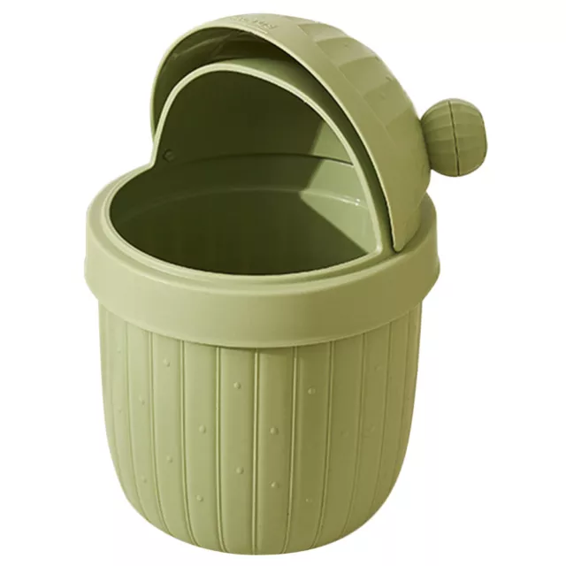 Garbage Container Cute Mini Waste Bin Office Trash Can Paper Basket Household