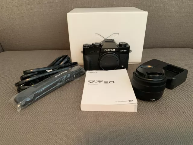 Fujifilm X-T20 24.3 MP Digital Mirrorless Camera - Black with Fujinon 15-45 lens