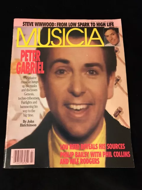 Musician Magazine-Peter Gabriel-Lou Reed-Steve Winwood-Philip Bailey