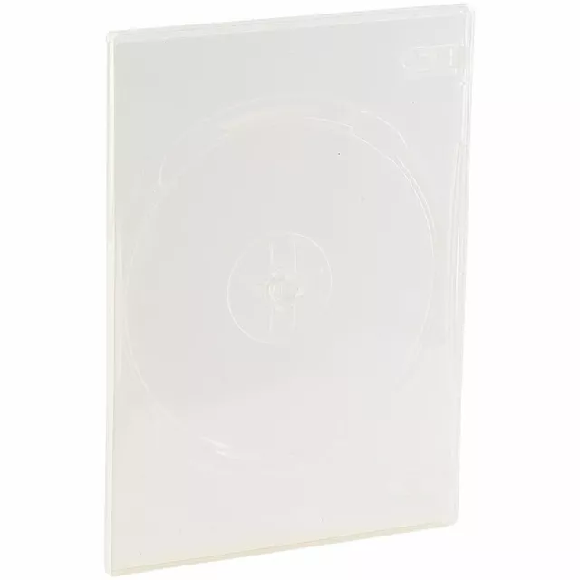 PEARL DVD Hülle: DVD Slim (7mm) einzel DVD Box 50er-Set transparent 2