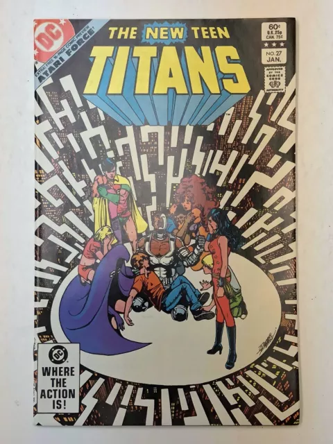 THE NEW TEEN TITANS #27 High Grade NM Atari Force Preview - Perez 1983 DC Comics