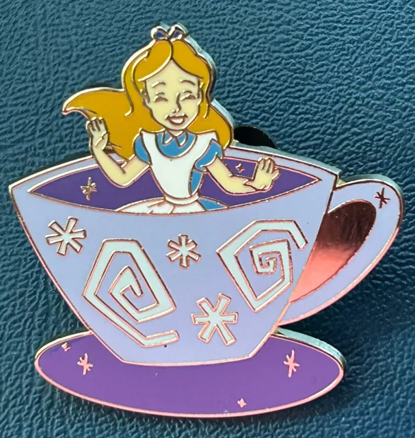 Disney Pin - WDW - Annual Passholder Quarterly - Alice in Wonderland  Teacups - Alice at 's Entertainment Collectibles Store