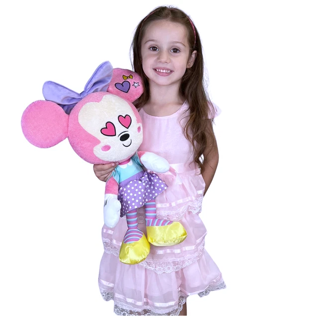 Peluche Disney Minnie Mouse Tokyo 45cm Scarpe Gialle da 0+ Pupazzo Bambola Cuore