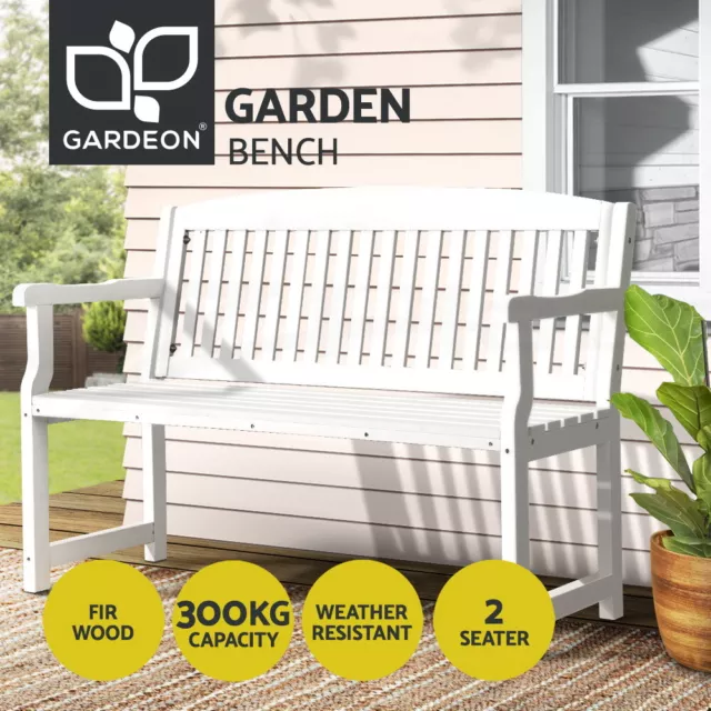 Gardeon Outdoor Garden Bench Seat Wooden Chair Patio Furniture Timber Lounge