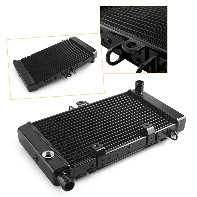 1 pz Raffreddatore Radiatore Alluminio Adatto per Honda CB500 1993-2003 2004 Nero 2002