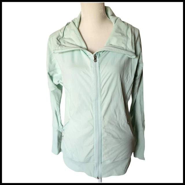 Lululemon Mint Moment Pump It Up Jacket size 8 High Neck
