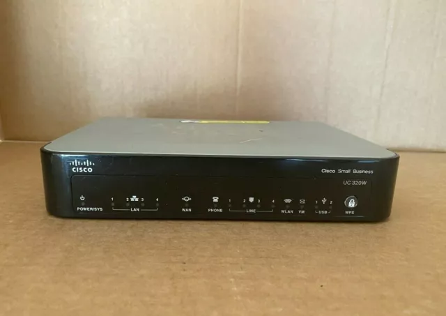 Cisco UC320W Wireless Router with No PSU Cisco UC320W-FXO-K9 CCNA Voice & Collab