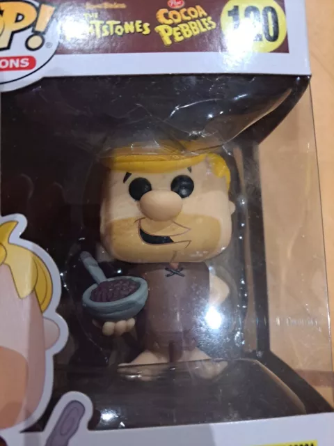 Funko Pop Barney Rubble With Cocoa Pebbles 120 The Flintstones